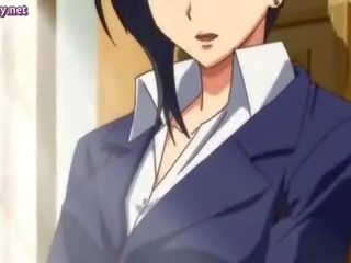 Karstās anime babes kopēts zīmējums viņu krūtis