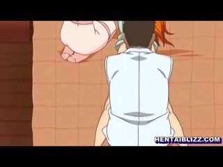 Giapponese hentai prende massaggio in suo anale e fica da dottore