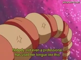Anime cutie doing blowjob and drinking sperm