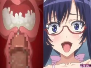 Hentai Girl With Glasses Rides Hard Cock
