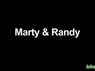Honky Blonde Stud Randy Gets Kinky On The Couch With Marty