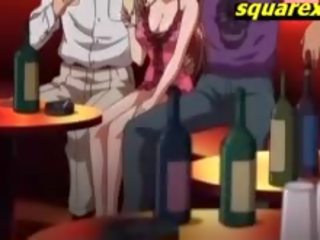 Anime Teen Waiter Gangbanged Creampie In Bar
