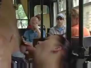 Russian Girl Gets Fucked In The Bus