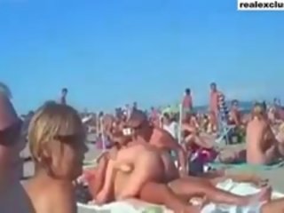 Público desnuda playa libertino sexo en verano 2015
