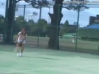 Asian Tennis Court Public Sex
