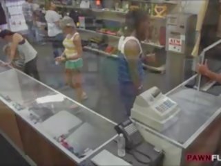 Perv Pawn Man Fucking GF Of A Black Guy In The Backroom